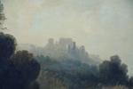 École ROMANTIQUE du début du XIXe.
Paysage lacustre aux ruines
Toile.
48,5 x...