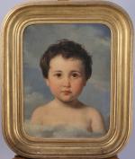 École FRANÇAISE du XIXè.
Portrait d'enfant, CAMINADE de CASTRES ?
Huile sur...