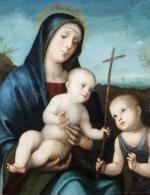 École ÉMILIENNE vers 1520,
atelier de Francesco FRANCIA (Bologne, 1450-1517)
Vierge à...