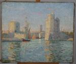 Henri PERSON (1876 - 1926).
Le port de La Rochelle.
Huile sur...