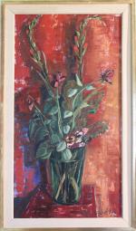 Harry SEGUELA (1921).
Bouquet de fleurs.
Toile signée et datée 55 en...
