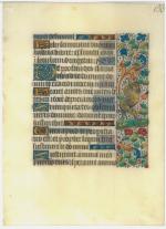 Manuscrit, agrémenté de grotesques en marges Rouen 15éme.
17,2 x 12,5...
