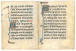 Page de psautier de la fin du 13éme siècle Sud...