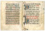 Page de psautier de la fin du 13éme siècle Sud...