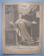 [Imagerie religieuse] Paris, DAUMONT Jean-François, actif jusqu'en 1775.
8 estampes gravées...