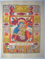 [Imagerie religieuse] Italie et Espagne, XIXe siècle.
9 épreuves, gravure sur...
