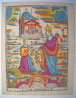 [Imagerie religieuse] Italie et Espagne, XIXe siècle.
9 épreuves, gravure sur...