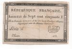 [Révolution française] Assignat de 1000 francs, création du 18 nivôse...