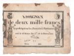 [Révolution française] Assignat de 2000 francs, création du 18 nivôse...