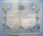 [Napoléon III] 6 diplômes maçonniques.
6 diplômes sur parchemin décernés par...