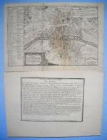 [XVIIIe siècle] Paris. 2 cartes et 3 plans, gravure sur...