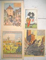 [Guerre 1914-1918] HANSI, Jean-Jacques WALTZ (1873 - 1951). 15 affichettes.
10...