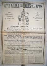 [Guerre 1914-1918]  ORPHELINS de GUERRE. 10 affiches.
3 affiches :...