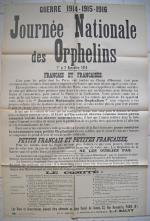 [Guerre 1914-1918]  ORPHELINS de GUERRE. 10 affiches.
3 affiches :...
