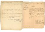 [Restauration - Monarchie de Juillet] Réunion de lettres d'acheteurs, 1821-1845.
L.S.,...