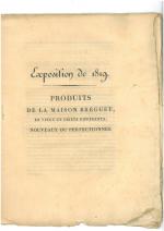[Restauration] Exposition nationale des produits de l'industrie de 1819.
Brochure intitulée...