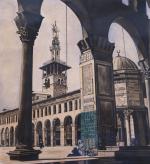 R. DEFRANCE (première moitié du XXe)
Damas, la mosquée des Omeyyades.
Aquarelle.
36...