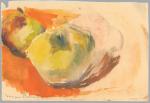 Morgan RUSSEL (1886-1953)
Nature morte aux pommes.
Aquarelle signée en bas à...