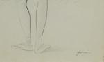Jean-Louis FORAIN (1852-1931) 
Danseuse.
Dessin signé en bas à droite.
31,5 x...