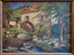 Georges Hanna SABBAGH (1887-1951)
Moulin à eau. 
Huile signée et datée...