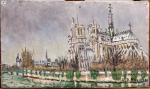 Adrien NOULIN (né en 1904)
Paris : Montmartre, Notre Dame. Village.
Deux...