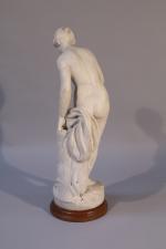 Étienne Maurice FALCONET (1716-1791), d'après
Baigneuse.
Sculpture en marbre blanc sculpté.

Haut. 83...
