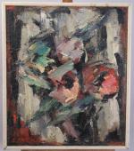 Boris PASTOUKHOFF (1894-1974)Bouquet de fleurs.Toile marouflée signée et datée 1971.47,5...