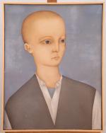 Jean MARTIN-ROCH (1905-1991)Portrait d'homme au gilet gris.Huile sur toile signée,...