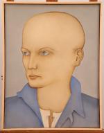 Jean MARTIN-ROCH (1905-1991)Portrait d'homme à la vareuse bleue. Huile sur...
