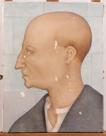 Jean MARTIN-ROCH (1905-1991)Portrait d'homme.Huile sur toile signée et datée 1979...