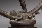 INDE, XIXe. Statue de SHIVA dansant dans un cercle de...