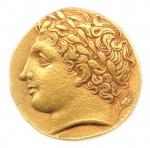 SICILE  SYRACUSE Règne d'Agathoklès 317-289Tête laurée d'Apollon à gauche....