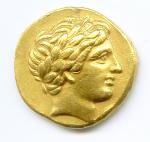ROYAUME DE MACÉDOINE - PHILIPPE II 359-336Tête laurée d'Apollon. R/....