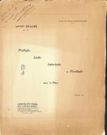 Laurent CEILLIER (1887-1925), ses compositions- Album à l'italienne contenant +...