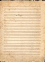 Gabriel FAURÉ (1845-1924), 1 pièceManuscrit musical autographe intitulé " Petite...