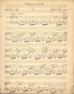 Gabriel FAURÉ (1845-1924), 5 pièces
Réunion de 5 partitions musicales imprimées...