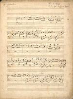 Gabriel FAURÉ (1845-1924), 2 piècesManuscrit musical (copie ?) intitulé "...