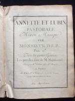 de LA BORDE, Jean Benjamin & MARMONTEL, Jean-François. Annette et...