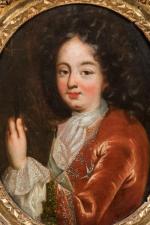 École FRANÇAISE vers 1690.Portraits présumés du duc et de la...