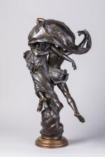 Eugène MARIOTON (Paris, 1857 - 1933)"La Danse".Bronze patiné. Signé sur...