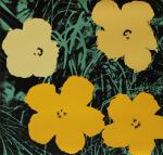 Andy WARHOL (Pittsburgh, 1928 - New York,1987)FlowersSérigraphie. Haut. 91, Larg....