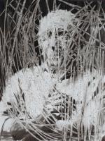 Diego MOVILLA (né à Burgos en 1974)
"Dégommé  Picasso", 2016.

Fusain...