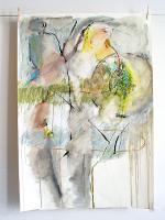 Yveline BOUQUARD	
Sans titre	
Huile, pastel à l'huile sur papier	
87 x 117