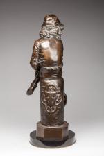 Giulio MONTEVERDE (istagno, 1837 - Rome, 1917)
"Le jeune Christophe Colomb".
Bronze...