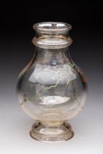 Eugène ROUSSEAU (Paris, 1827 - 1890)PICHET en cristal,à panse bombée...