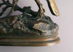 Alfred DUBUCAND (Paris, 1828 - Paris, 1894)Perdrix. Bronze à deux...