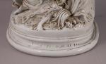 Théodore HÉBERT (1829-1913)Amphitrite.Porcelaine signée et datée 1868 sur la base....