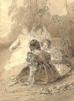 Richard Parkes BONINGTON (près de Nottingham 1802 -Londres 1828) Femmes...