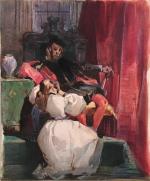 Edme-Jean PIGAL (Paris  1798 - Sens 1872)Homme lisant dans...