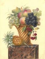 Henriette Antoinette VINCENT (Brest 1786 - 1830)Nature morte à l'ananas....